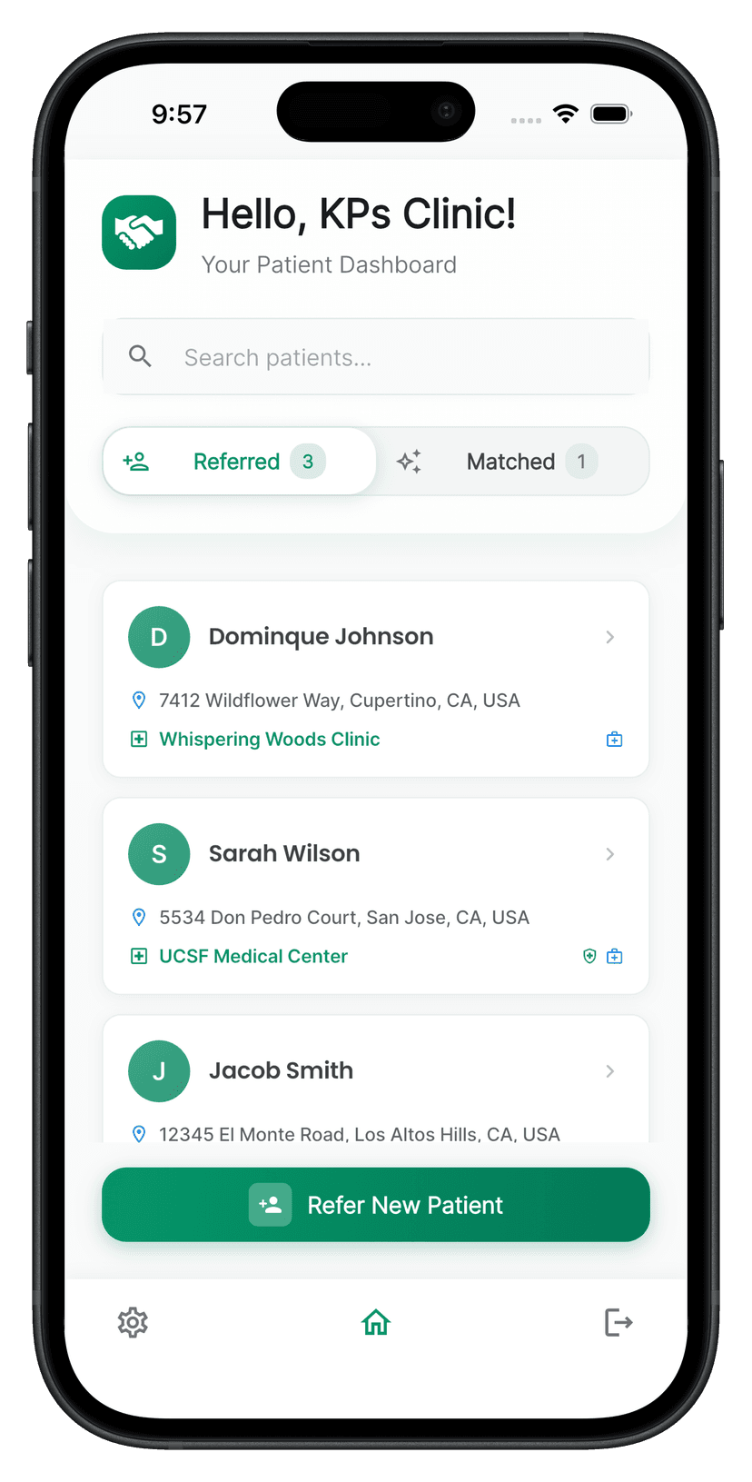 Medsync Dashboard Interface